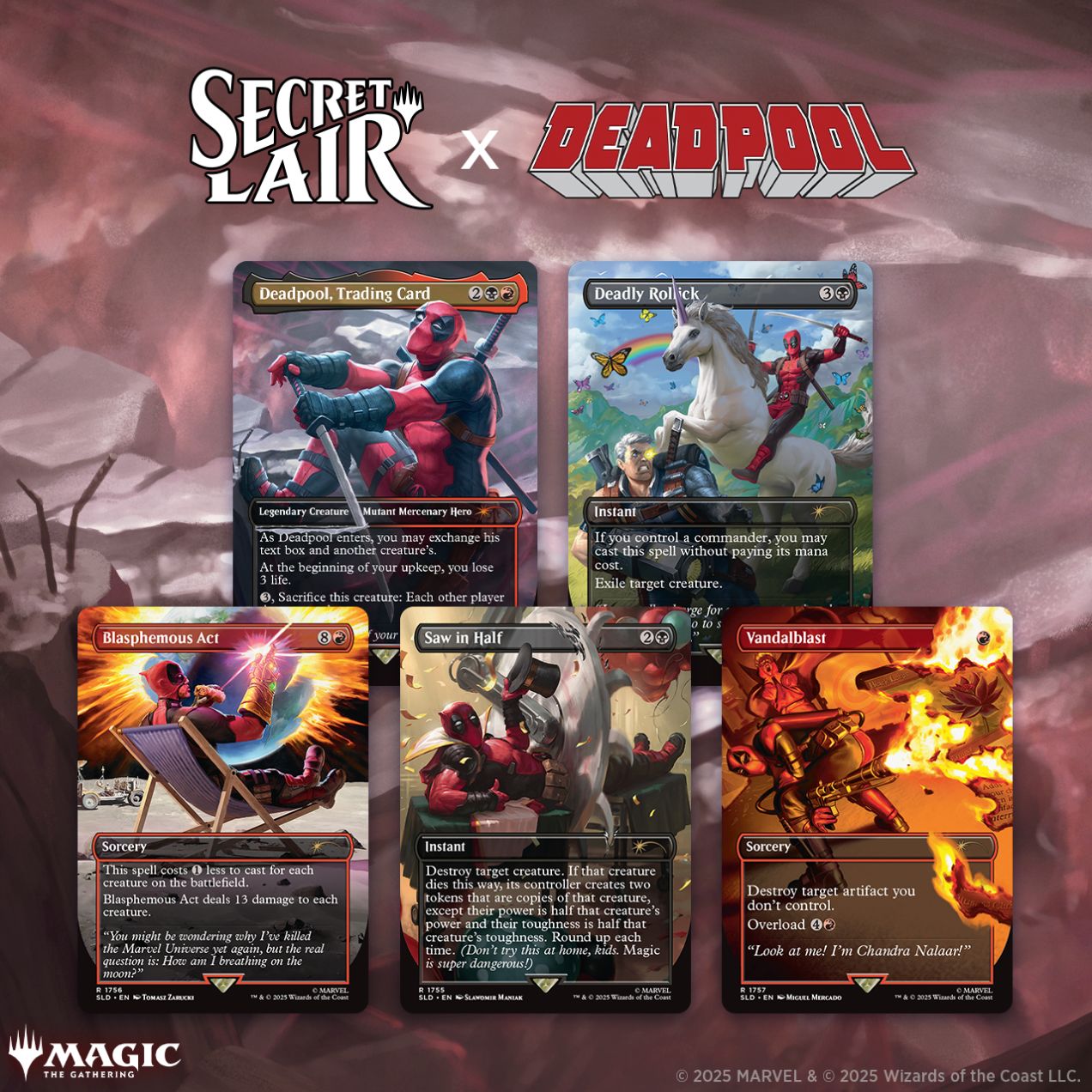 Magic: The Gathering™ Secret Lair X Marvel's Deadpool